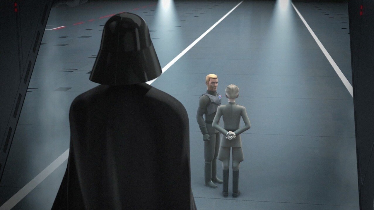 When Tarkin returned from Mustafar, Kallus had the unwelcome duty of telling the Grand Moff that ...