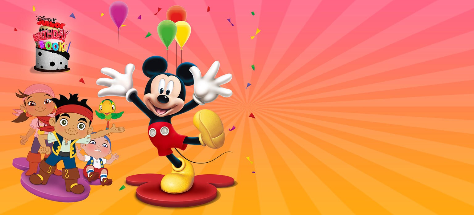 birthday book disney junior