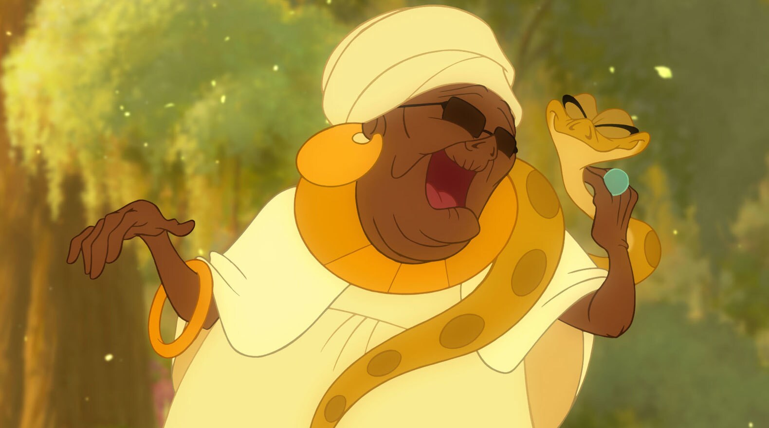 Mama Odie voiced by Jenifer Lewis singing in The Princess and the Frog