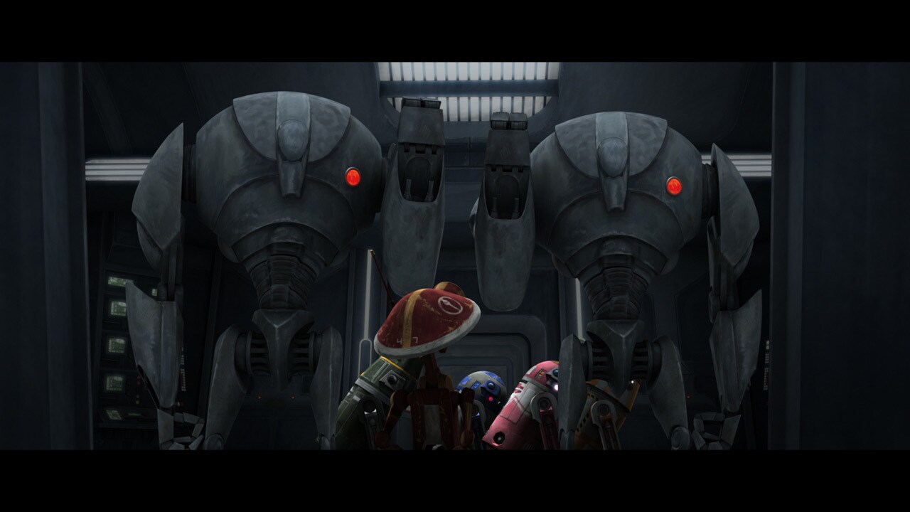 After righting a shaken Ceefor, the droids of D-Squad move onto the next assignment: distracting ...