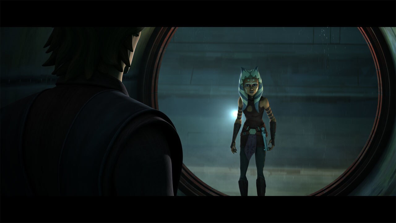 The sequence of Ahsoka leaping from the water pipe is inspired by a similar scene in the feature ...