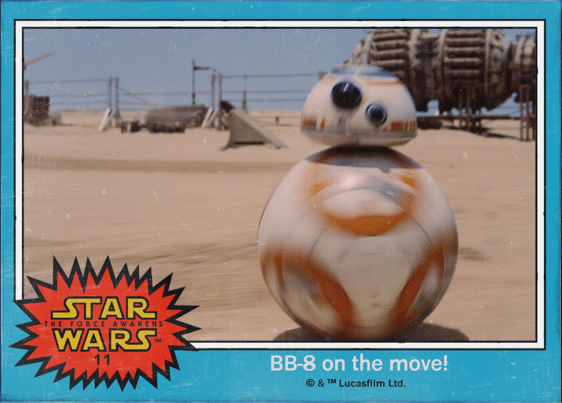 BB-8 on the move! Star Wars: The Force Awakens Digital Trading Card #11
