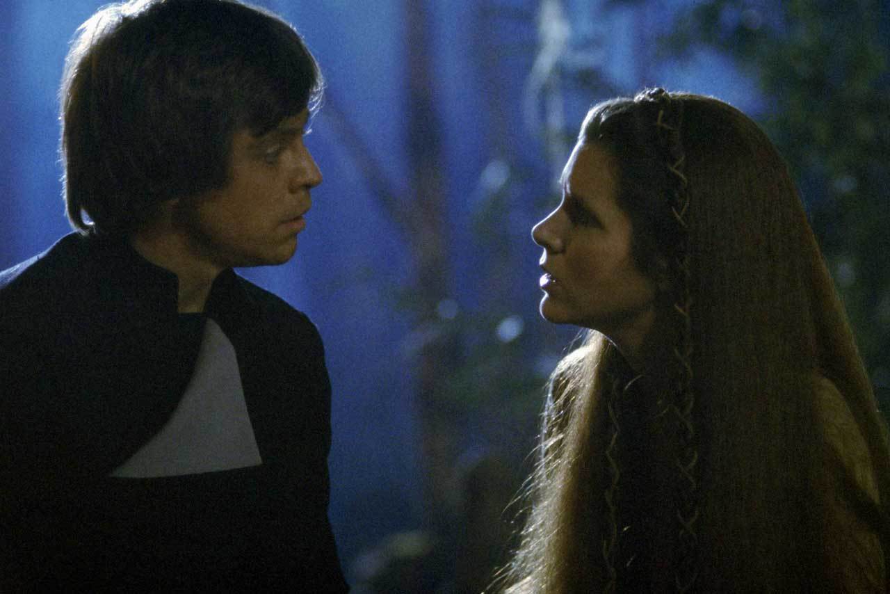While in the Ewok village, Luke revealed his true lineage to Leia. She was shocked to discover th...