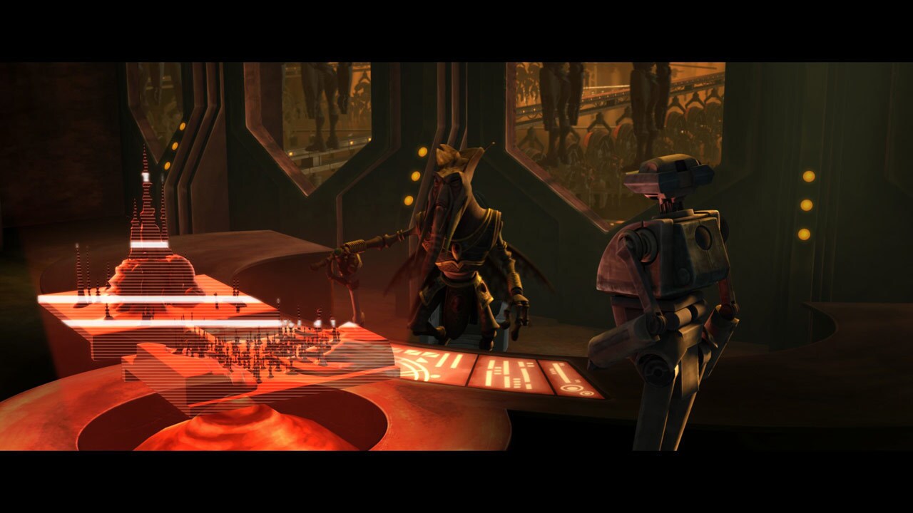 That provoked a second Republic invasion of Geonosis. Poggle and his tactical droid TX-21 fought ...