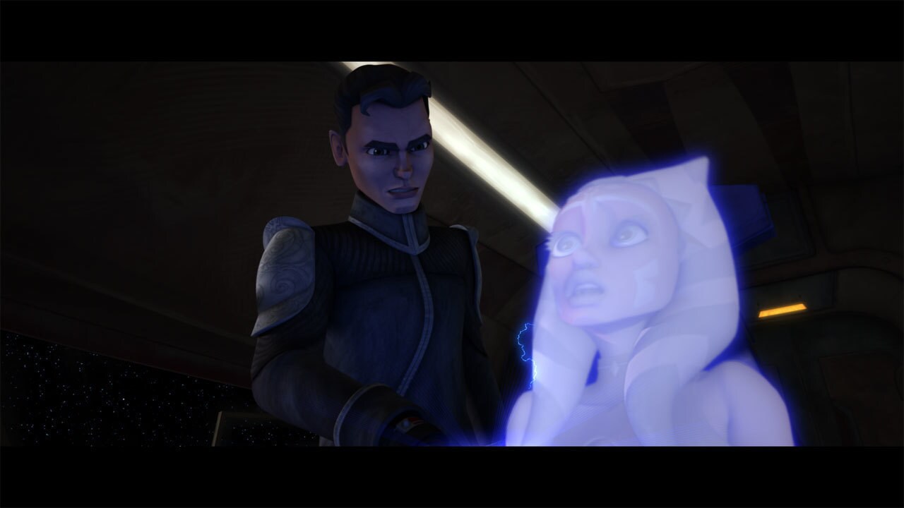 As Lux had hoped, Ahsoka intervened, saving him from the droids and taking him aboard a Republic ...