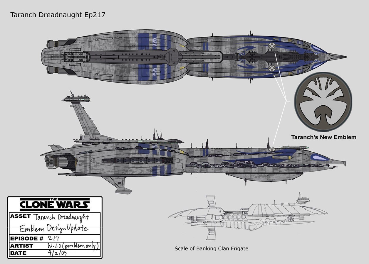Concept art of the "Taranch" dreadnought