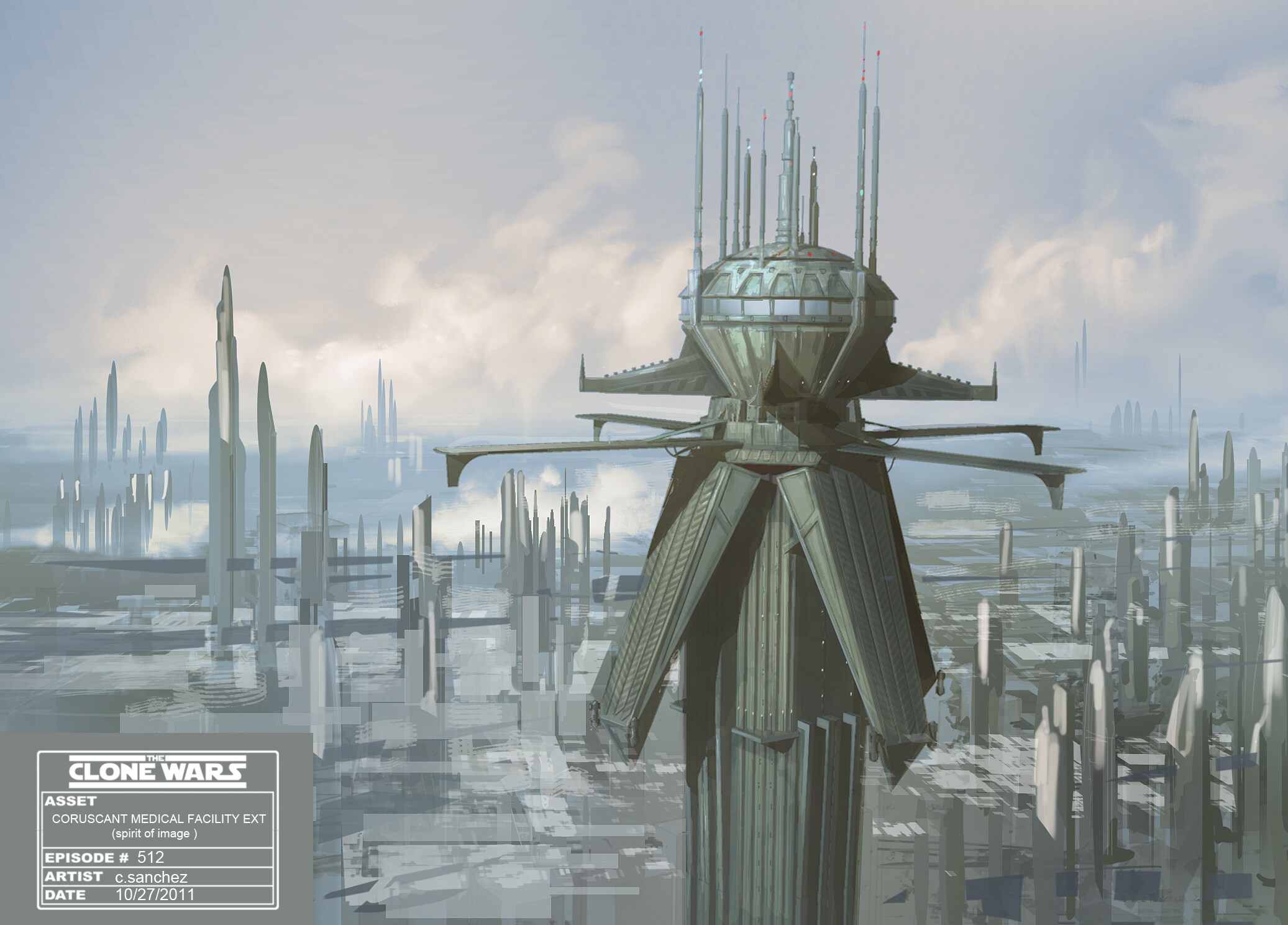Coruscant medical facility illustration (dated October 27, 2011).