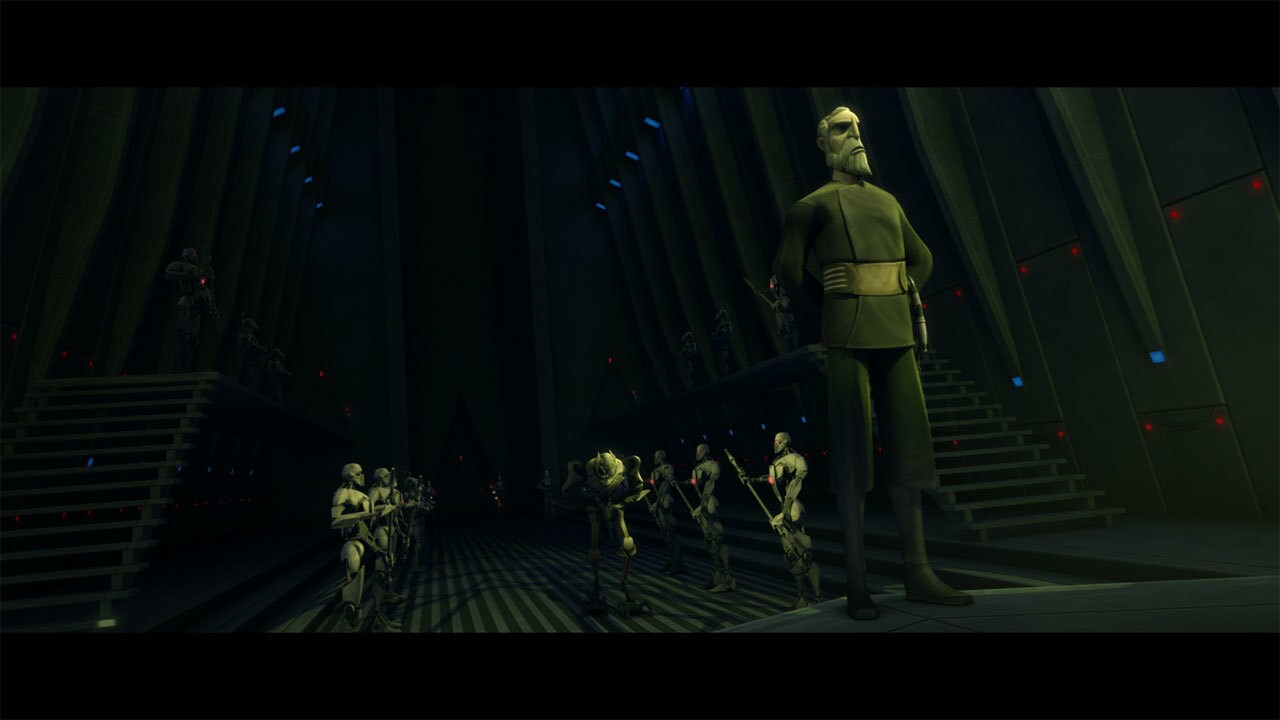 The episode as broadcast begins with Dooku speaking to Grievous about the threat of Opress. As sc...
