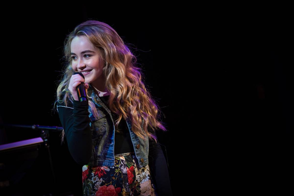 Sabrina Carpenter, singer: My first live performance of my EP "Can't Blame a Girl for Trying" at ...
