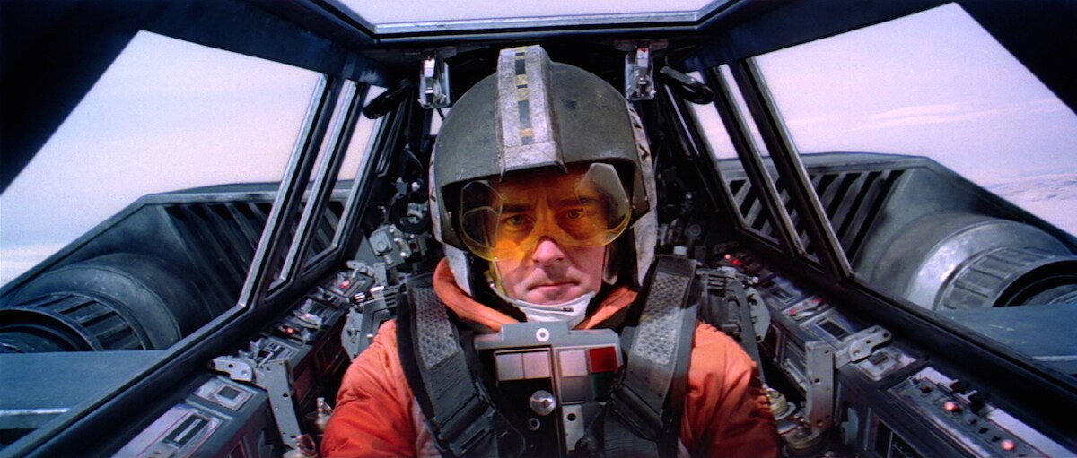 Wedge Antilles piloting a Snowspeeder on Hoth