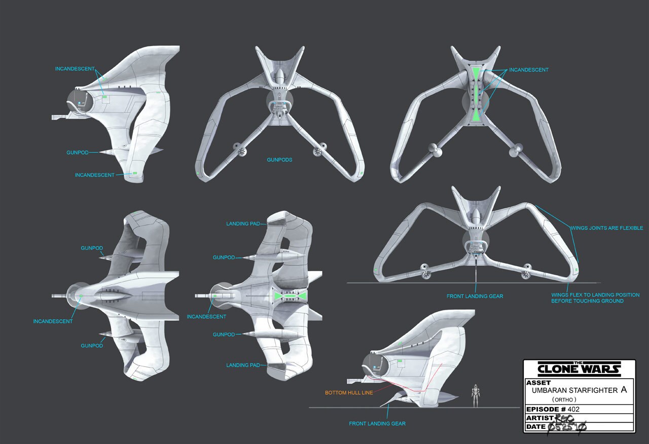 Final design for Umbaran starfighter