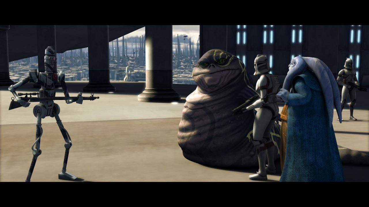 The Hutts, however, were uneasy about having Ziro in prison on Coruscant: What if he told the Rep...