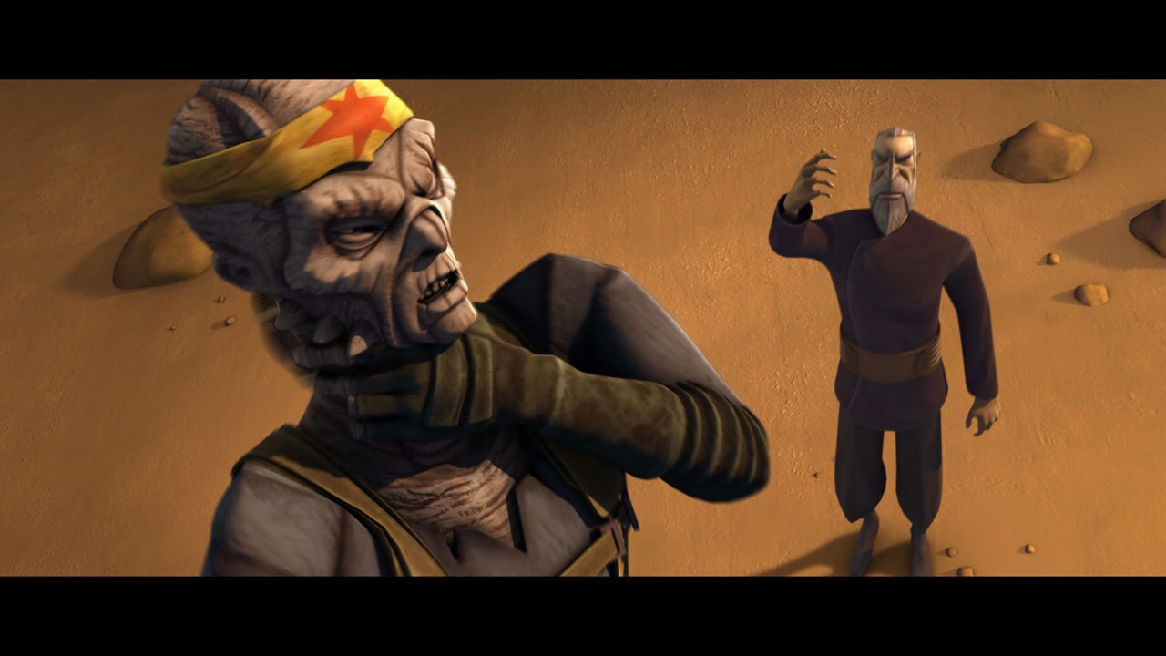 When a Republic attack cut the power to the pirates’ base, Dooku slipped away in a stolen pirate ...