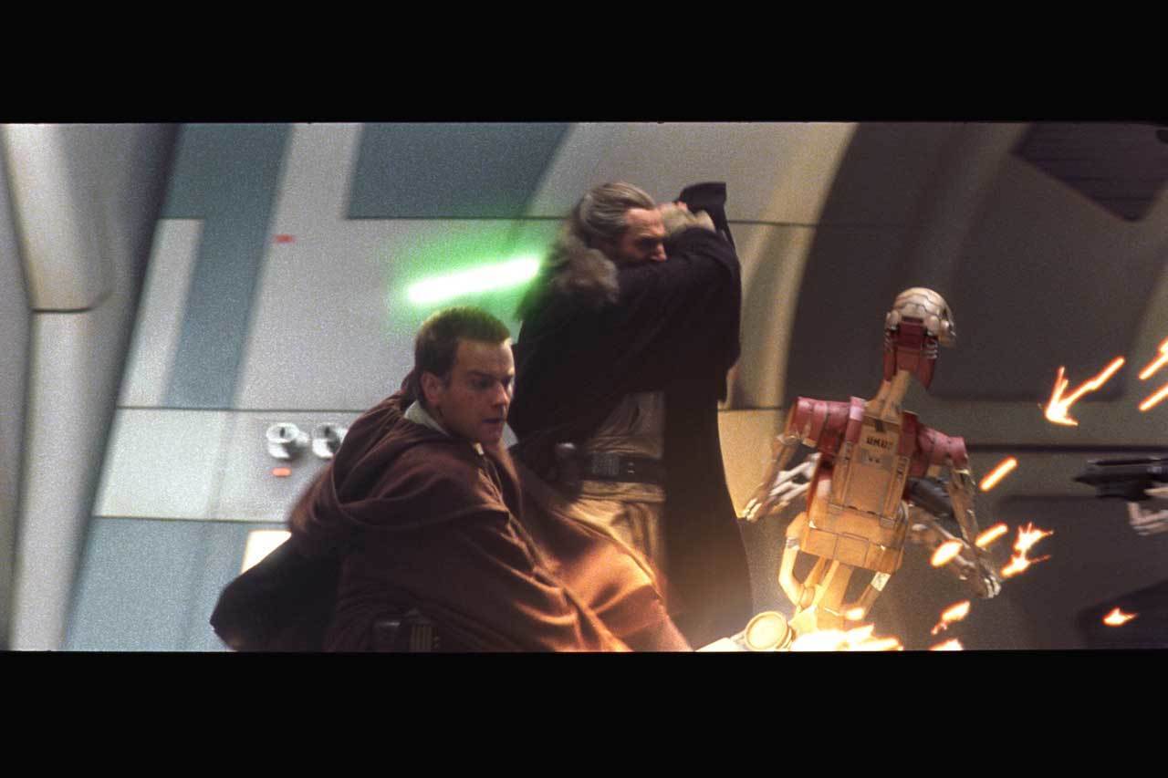Obi-Wan and Qui-Gon were dispatched to peacefully settle a growing trade dispute. The normally ti...