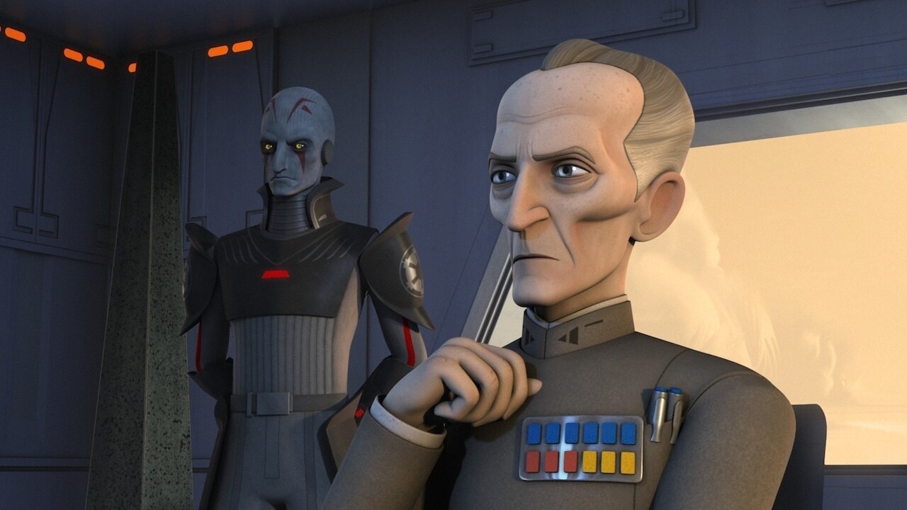 Angry about his underlings’ inability to quell dissent on Lothal, Grand Moff Tarkin visited the p...