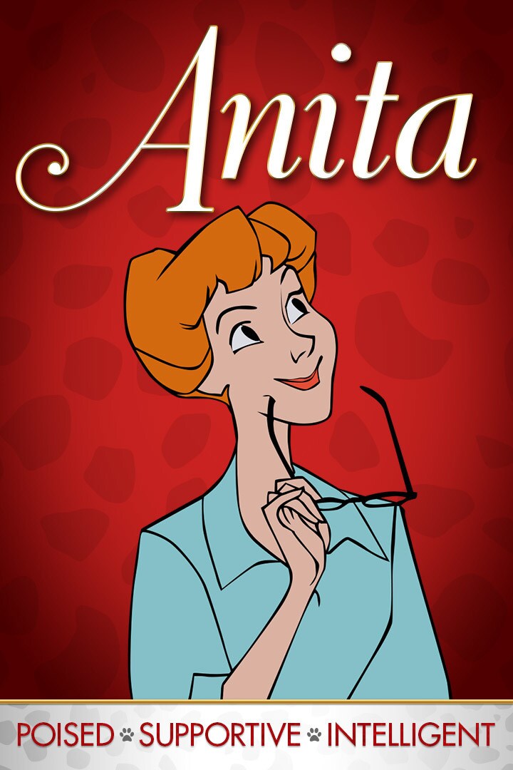 Meet Anita - The wife of Roger and owner of Perdita. She is beautiful, kind, and smart.