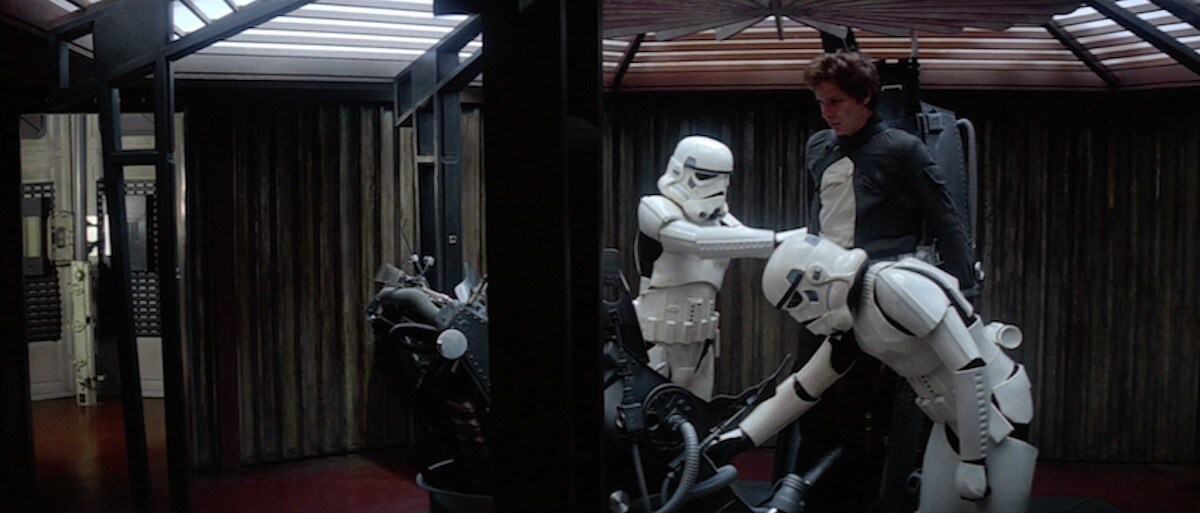 Stormtroopers preparing to interrogate Han Solo Stormtroopers preparing to interrogate Han Solo