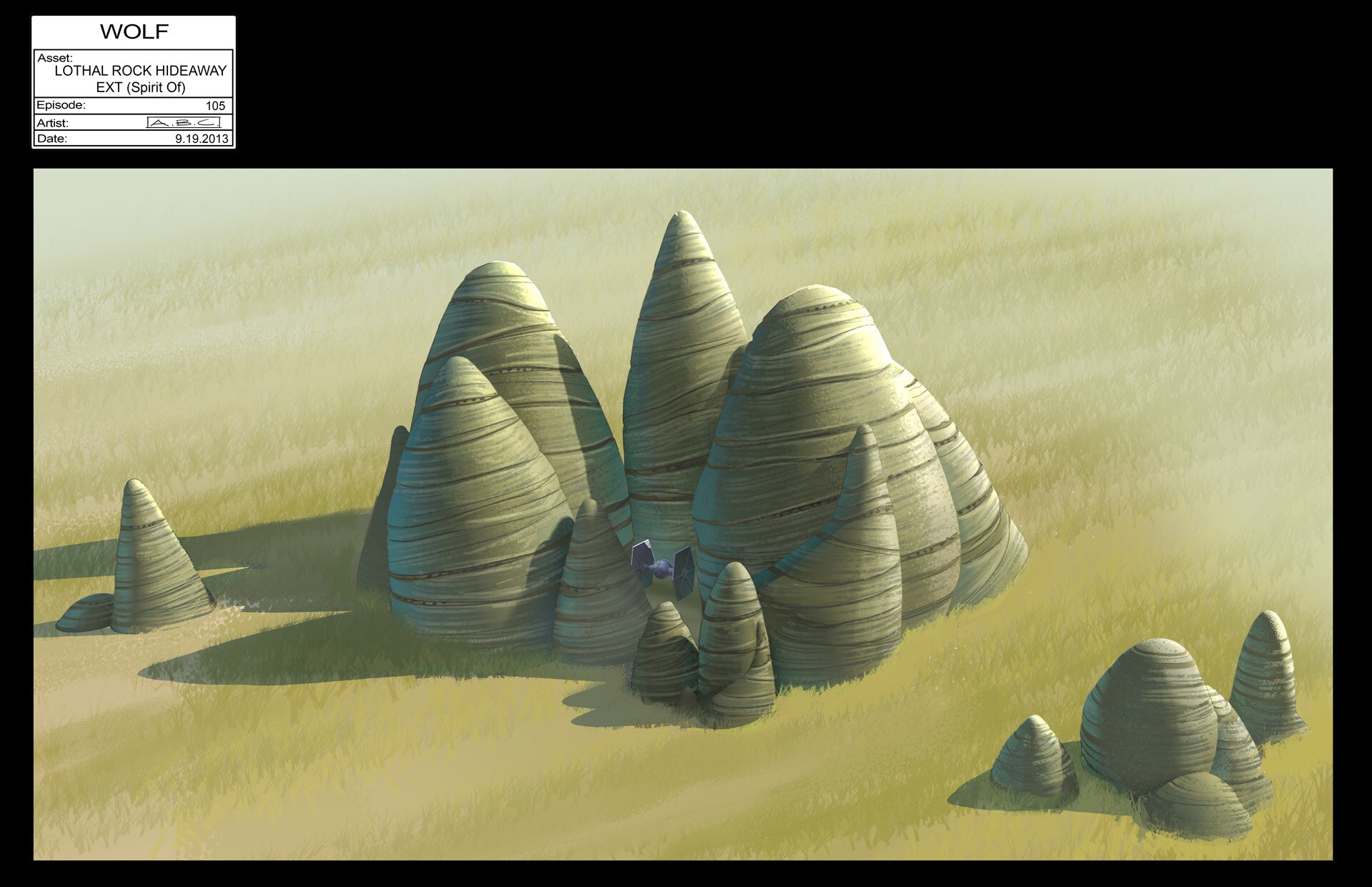 Lothal rock hideaway illustration by Amy Beth Christenson.