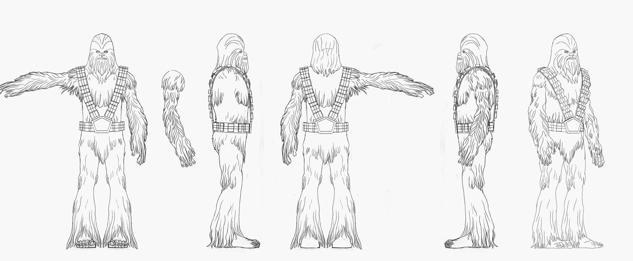 Wookiee warrior final character design
