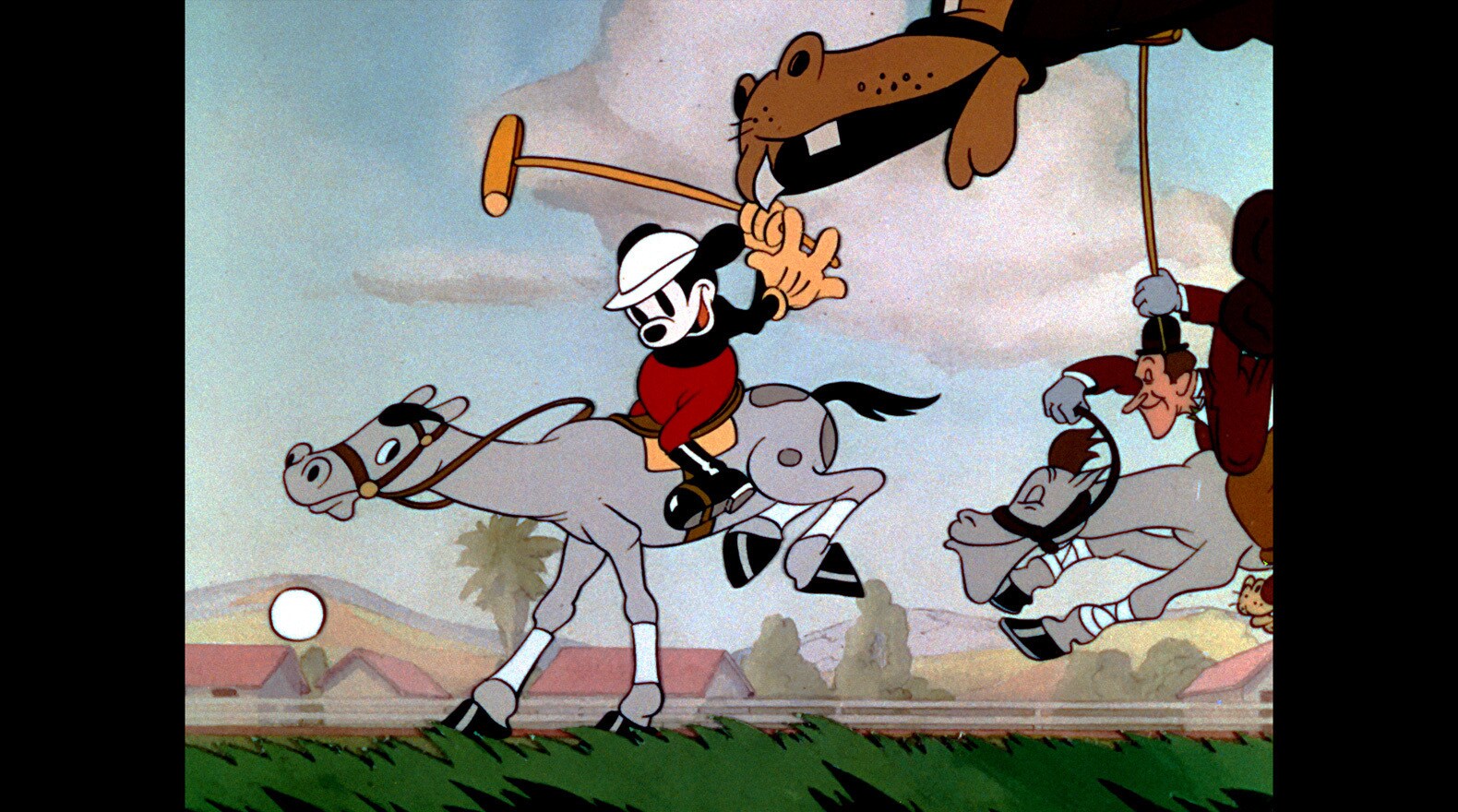 Mickey leads his friends in a game of polo.