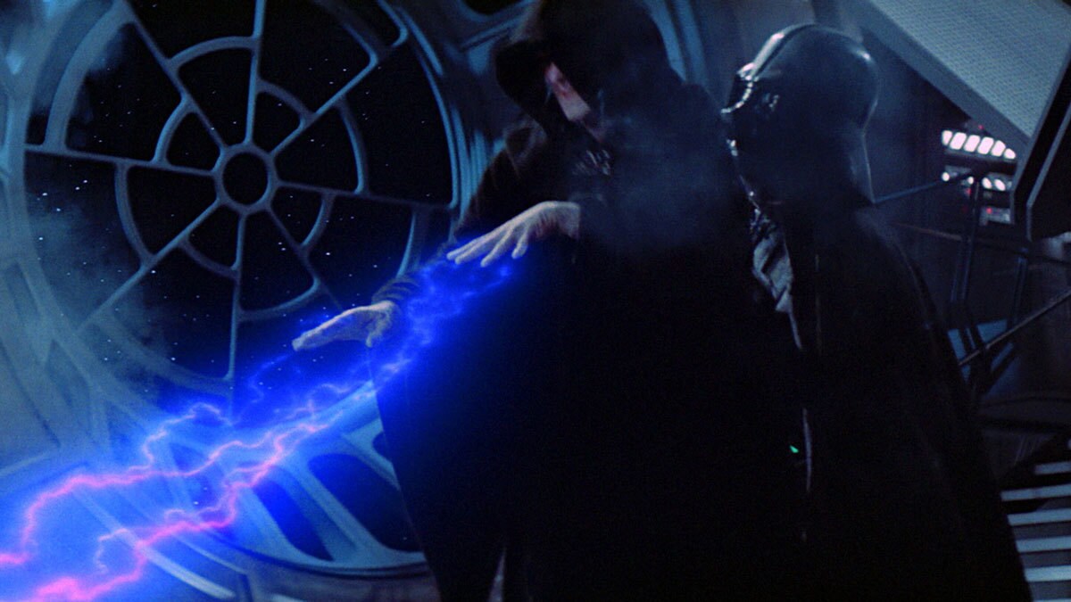 Darth Vader betraying Darth Sidious on the Death Star II