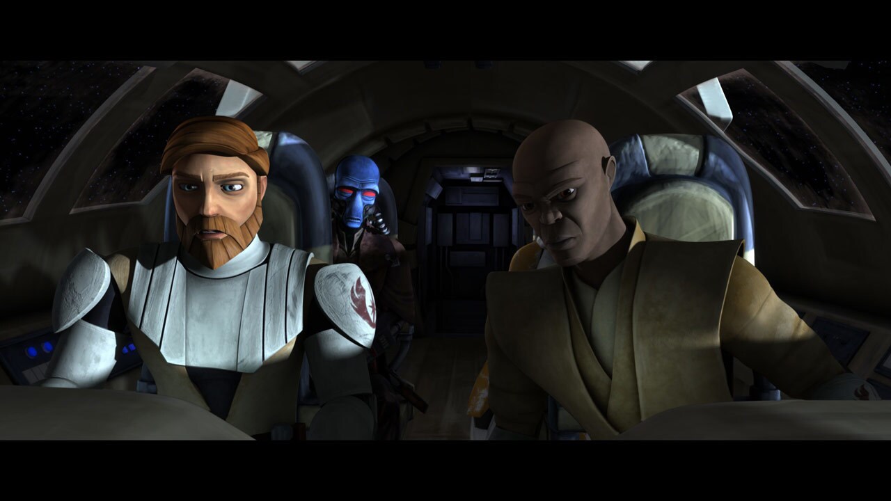 Anakin returns to Coruscant to update Palpatine on the investigation while Obi-Wan, Mace, Command...