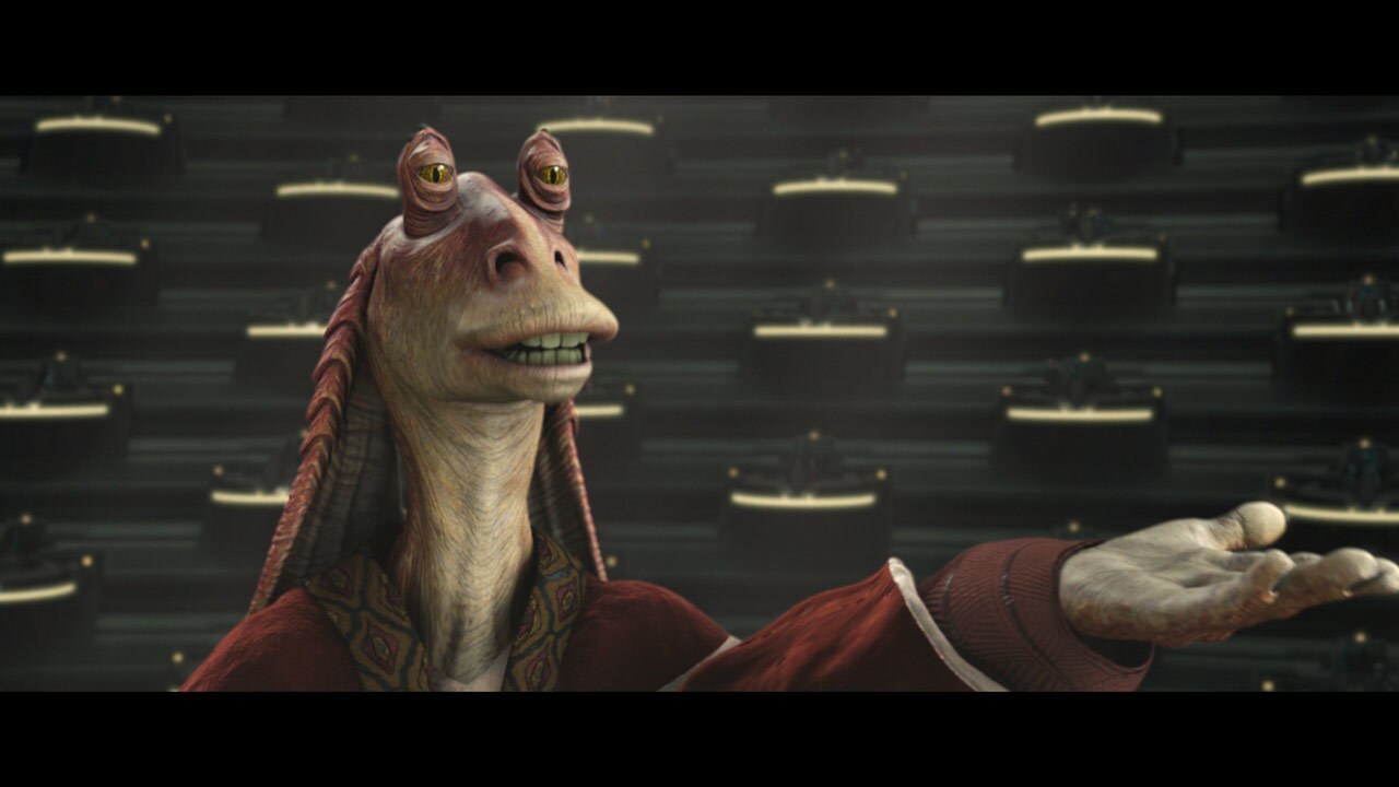 Jar Jar took the initiative and proposed the motion granting emergency powers to Supreme Chancell...