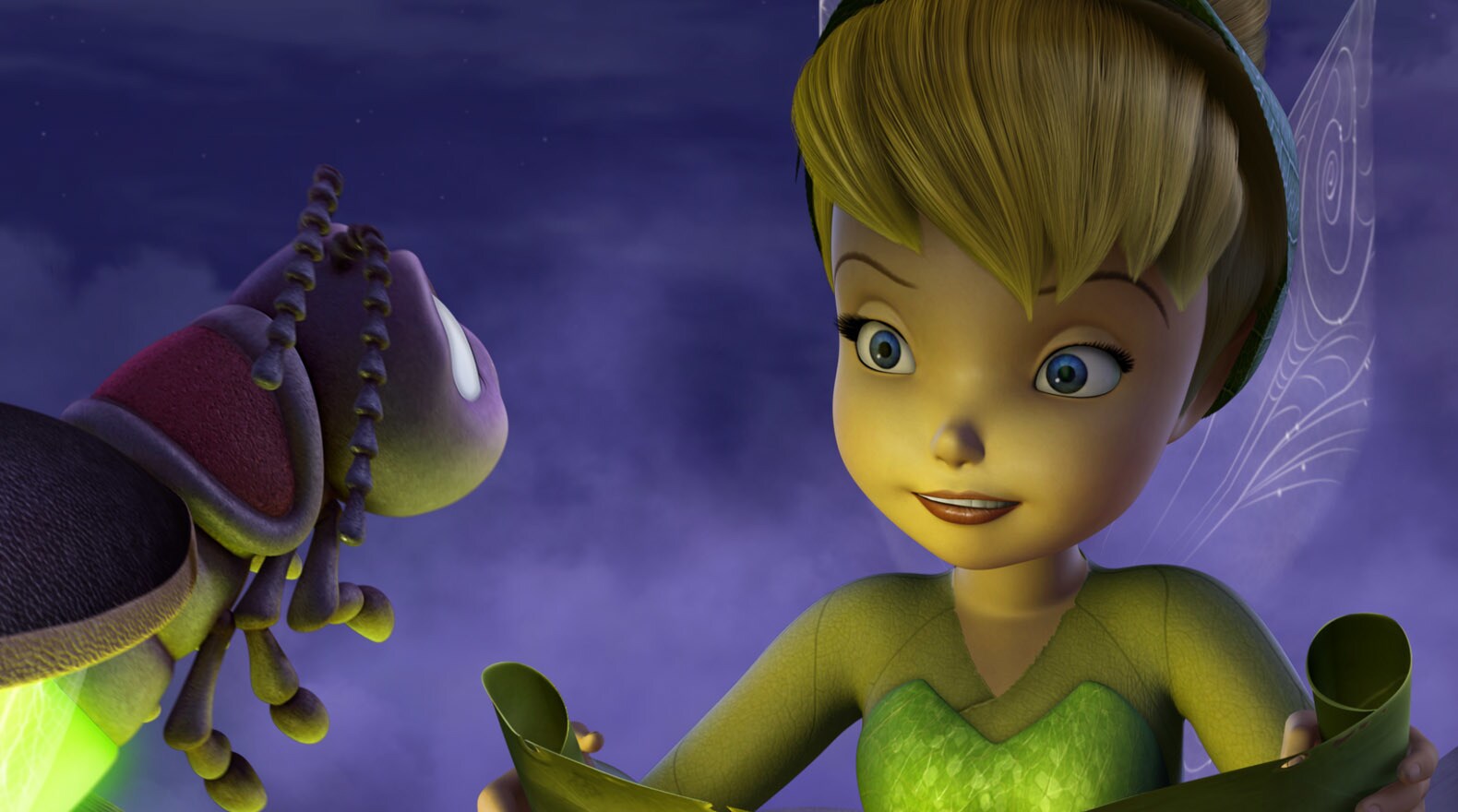 Tink meets firefly Blaze who helps light their journey.