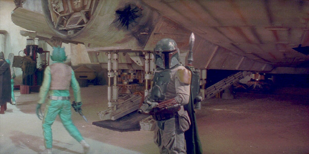 Boba Fett in Mandalorian armor Boba Fett in Mandalorian armor