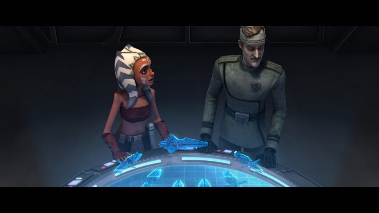 Ahsoka was shaken by the experience, but Yularen left the medical bay to give the young Jedi a cr...