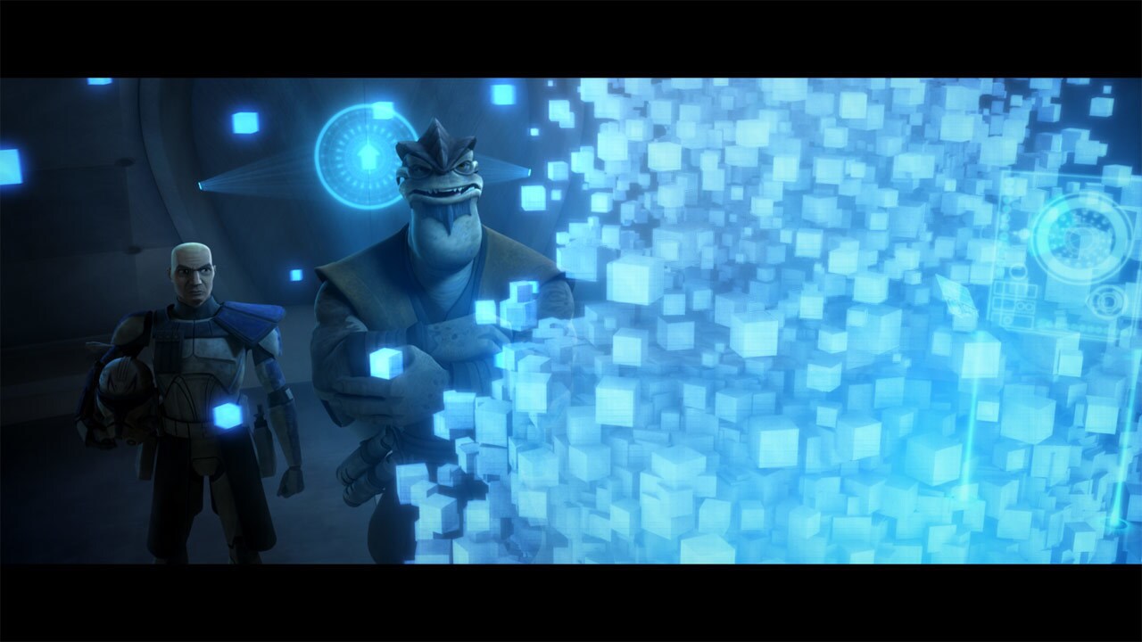 Kenobi's transmission fragments into static. The Umbarans are jamming all broadcasts. Krell decid...