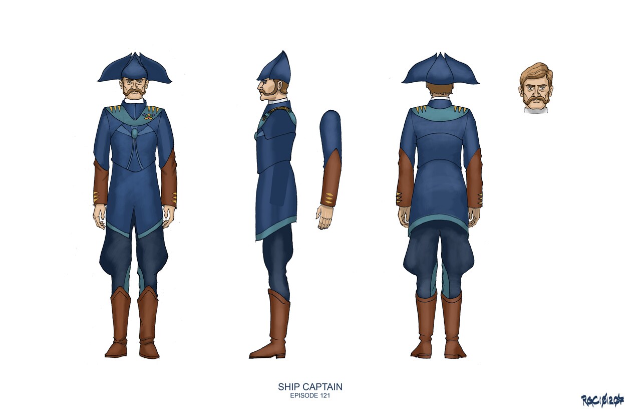 Coronet captain final costume design