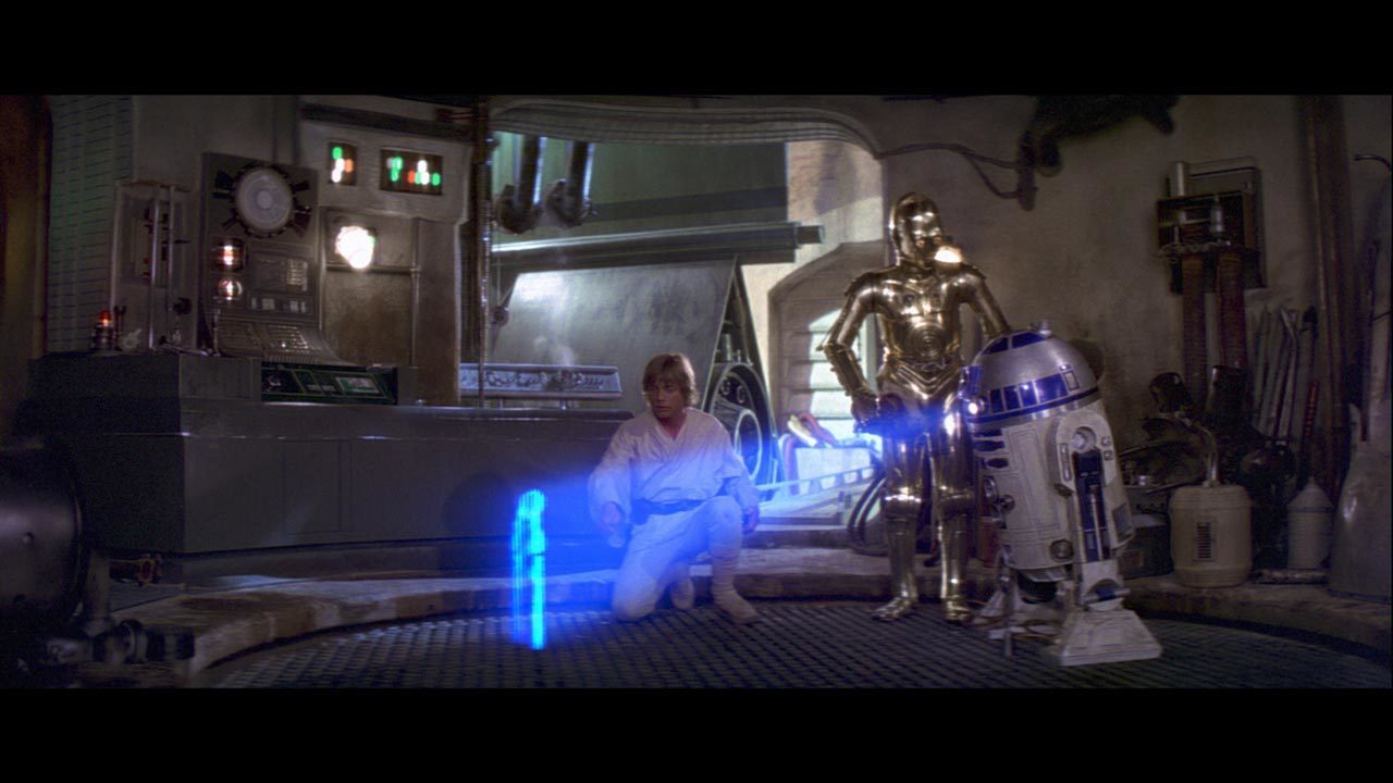 While cleaning Artoo, Luke stumbled across a fragment of a recording in which a beautiful young w...