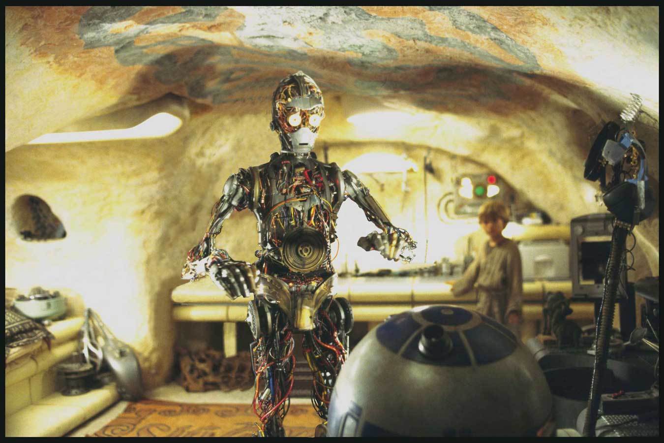 Another significant meeting followed: At Anakin's house, Artoo was introduced to C-3PO, a protoco...