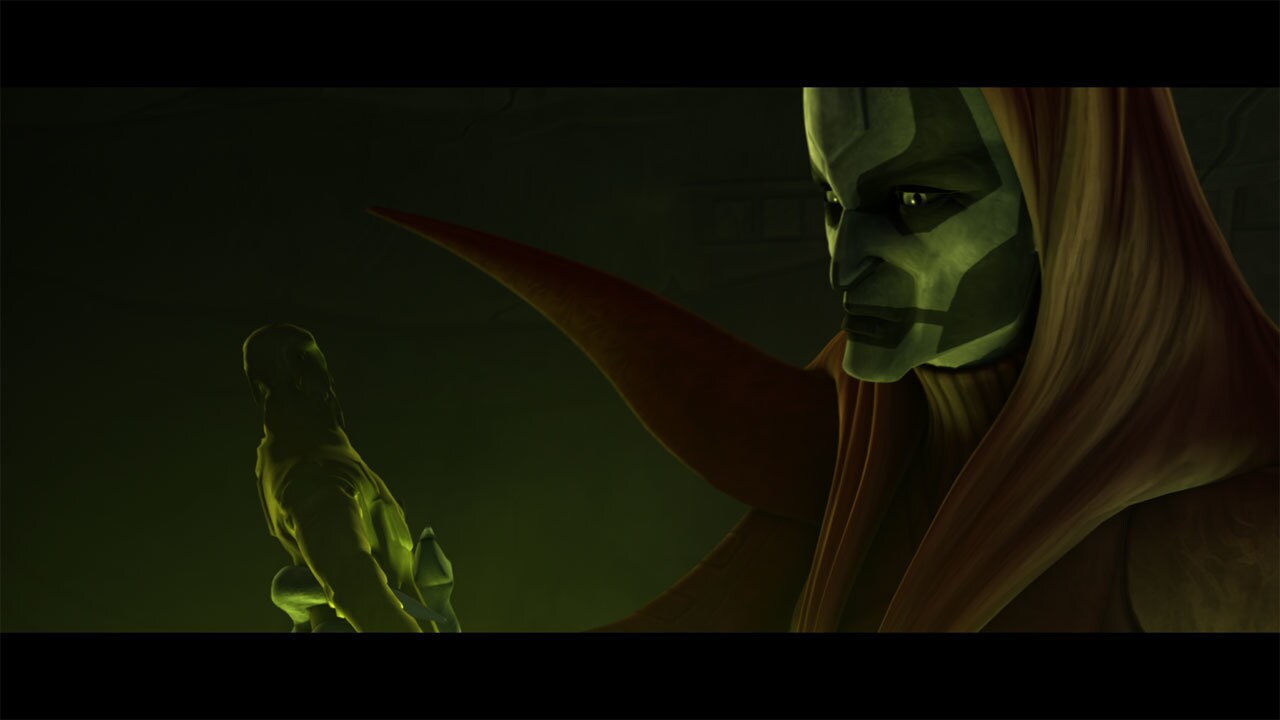 Talzin also launched a supernatural attack on Dooku, using a lock of his hair and a wax effigy to...