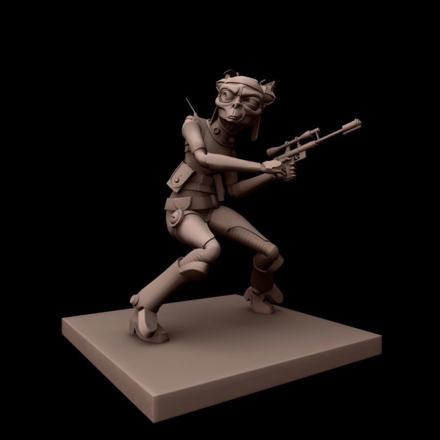 3D maquette of Cato Parasitti