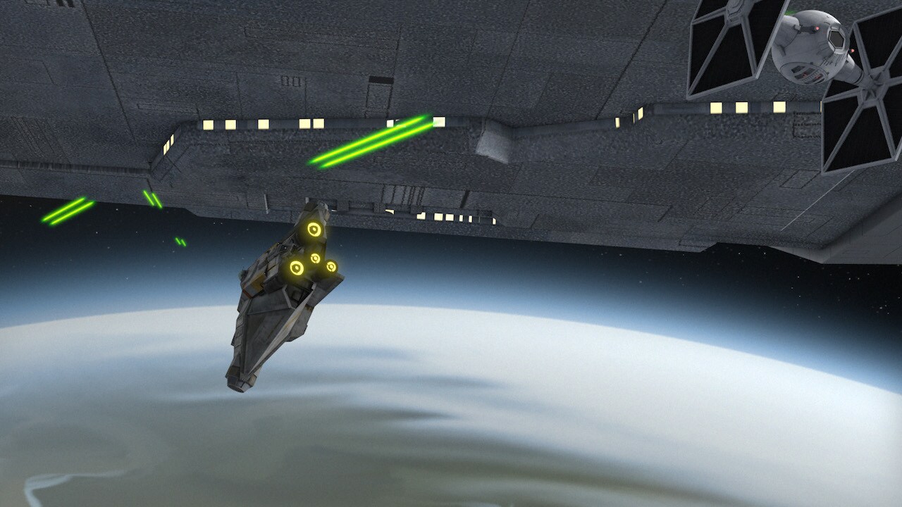 Hera often used a signature modulator to make the Ghost look like a different ship to Imperial se...