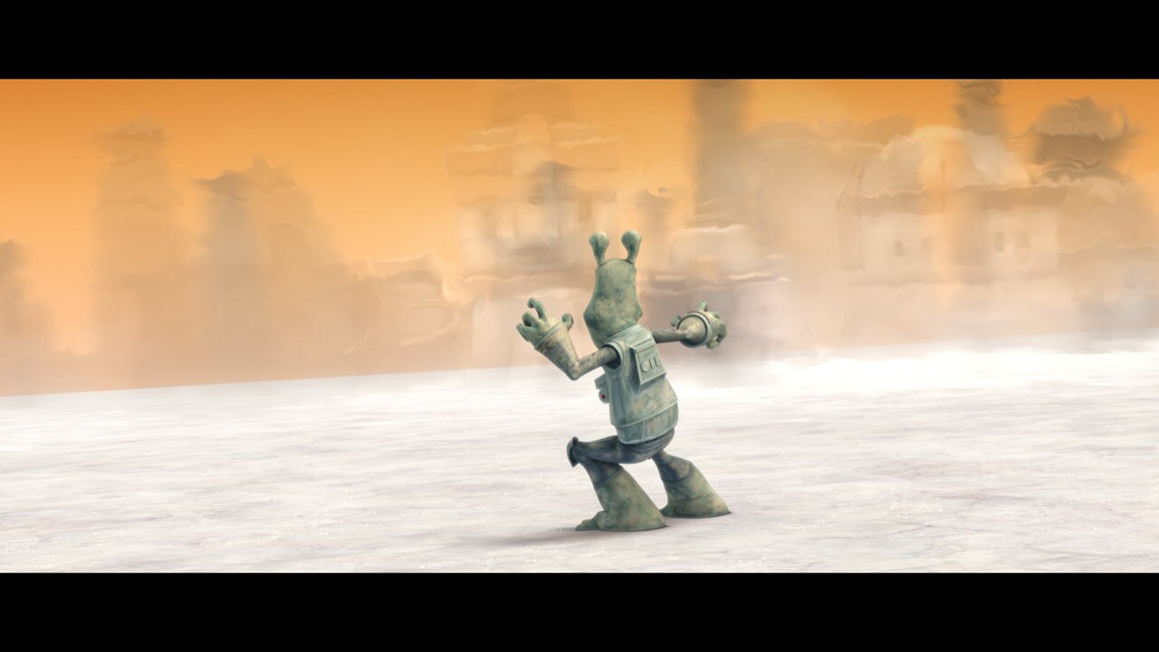 Gascon, meanwhile, thinks he spots something on the horizon. He scrambles towards the mirage, whi...