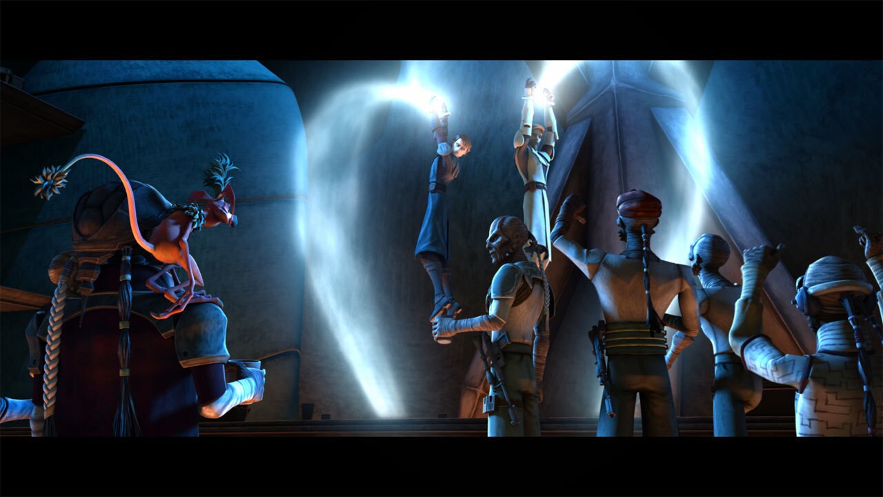 After repeated disorder caused by his Jedi prisoners, Ohnaka had no choice but to mete out punish...