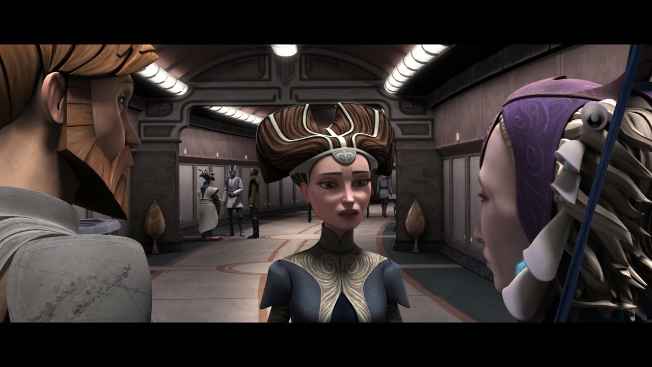 Senator Padmé Amidala arrives with yet another bombshell: the Senate has voted for an occupation ...