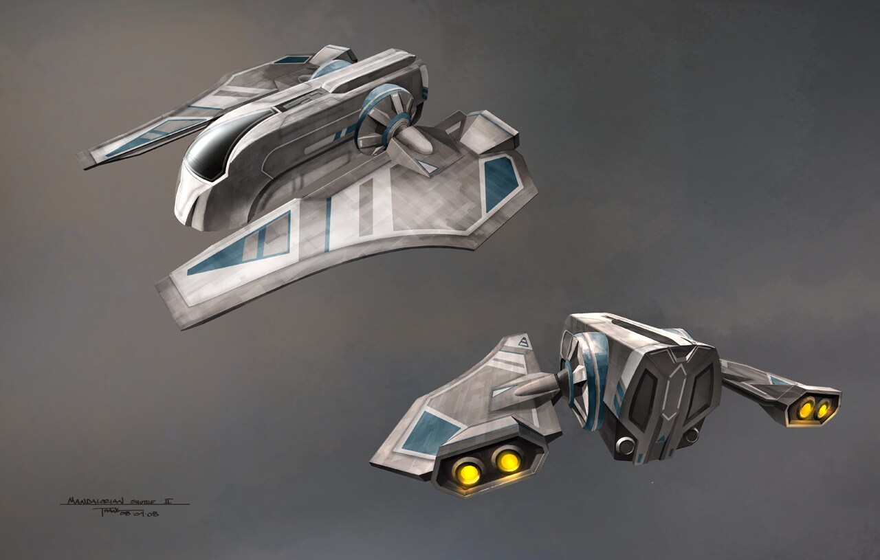Mandalorian shuttle final design