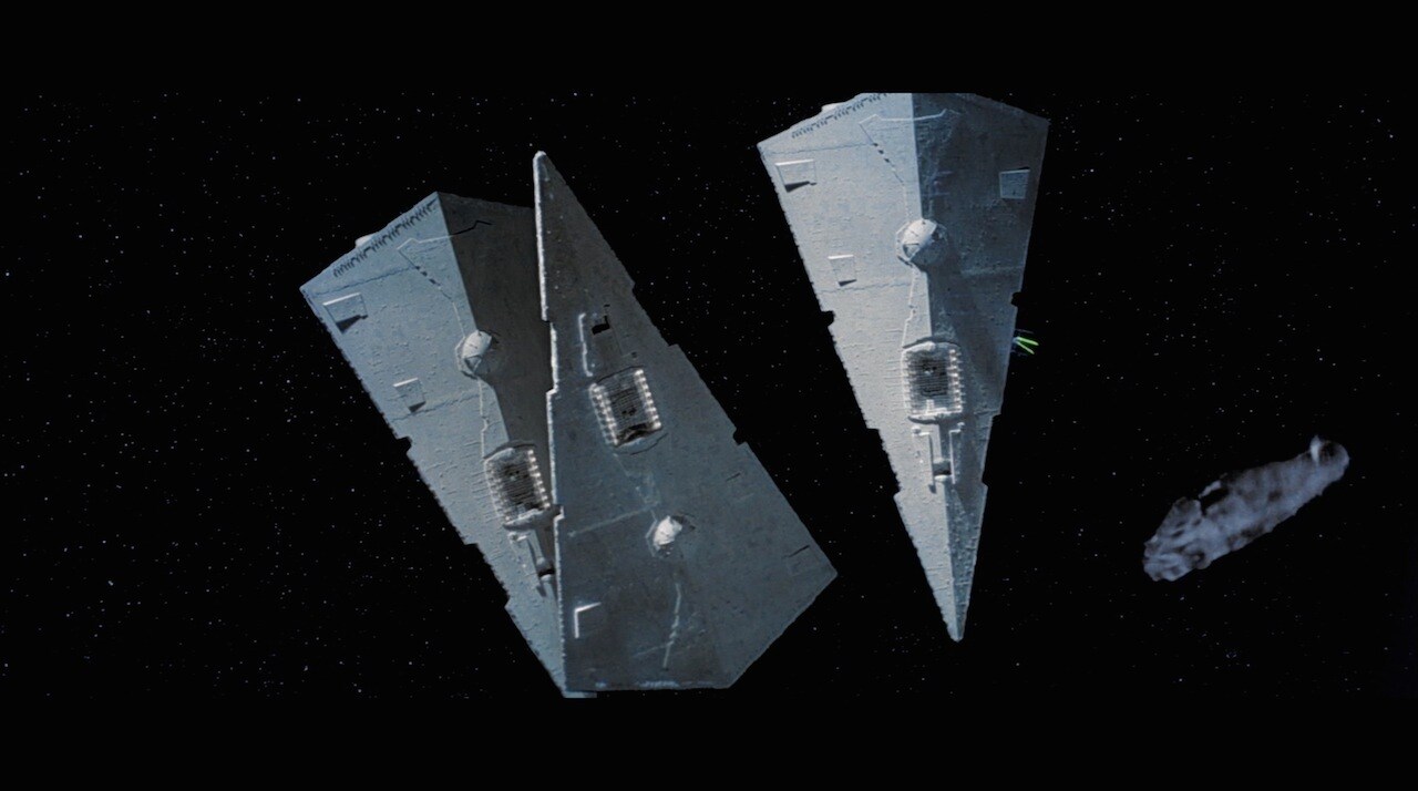 Star Destroyers scrambled to capture a particularly high-value target – the dilapidated freighter...