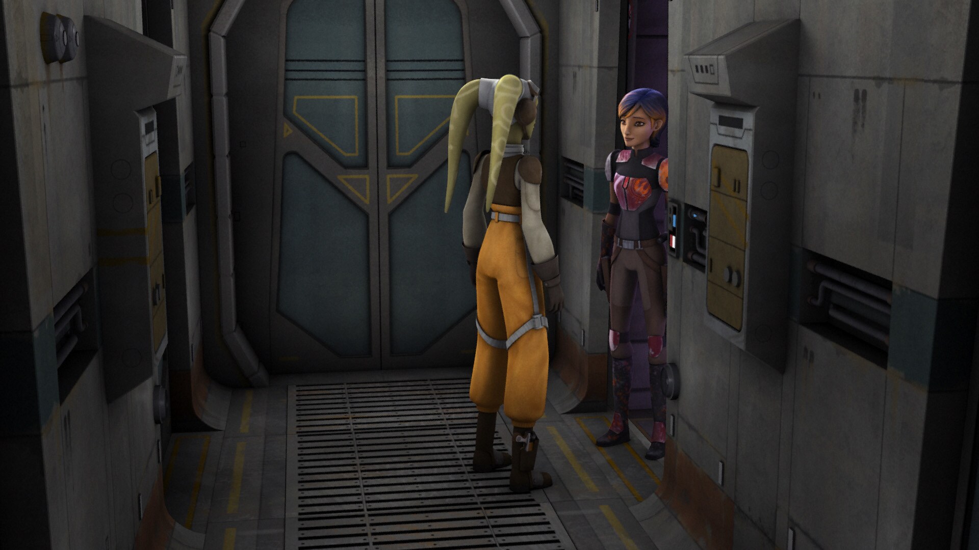 Putting aside their quarrel, Hera and Sabine worked together until their friends arrived to rescu...