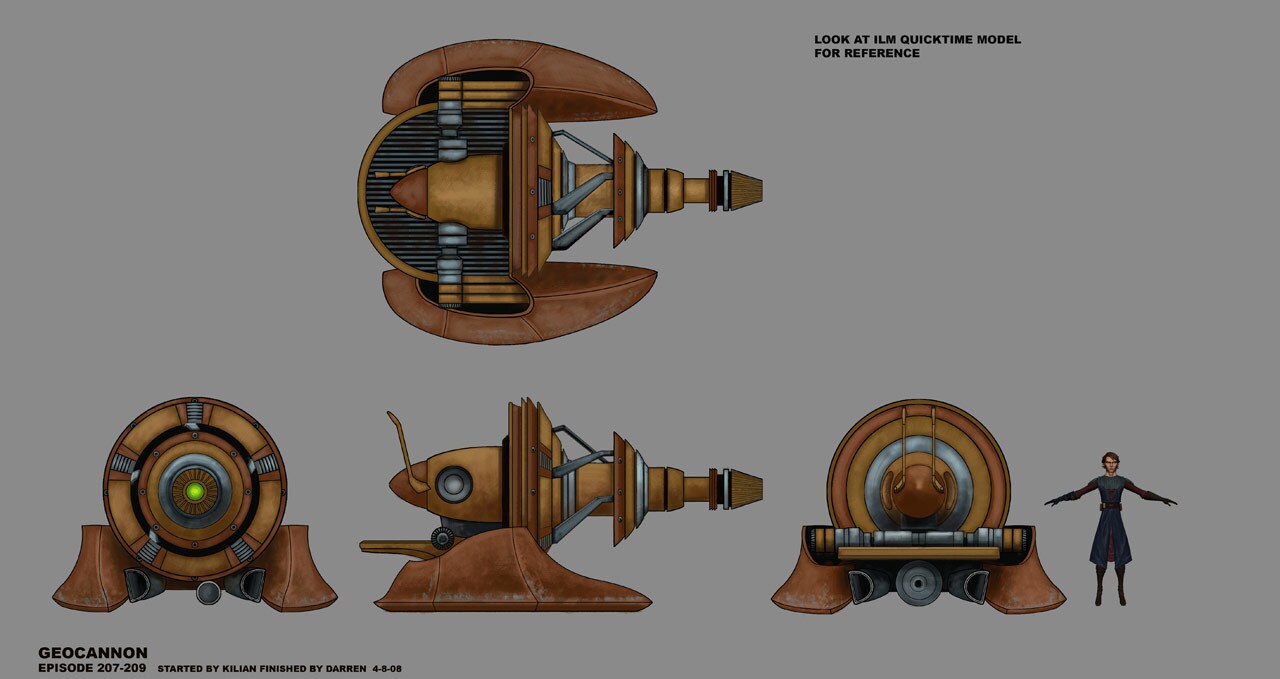 Concept design for the Geonosian cannon