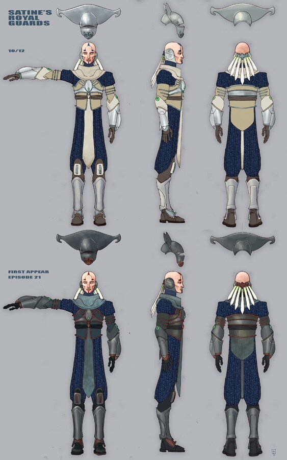 Mandalorian royal guard final color designs