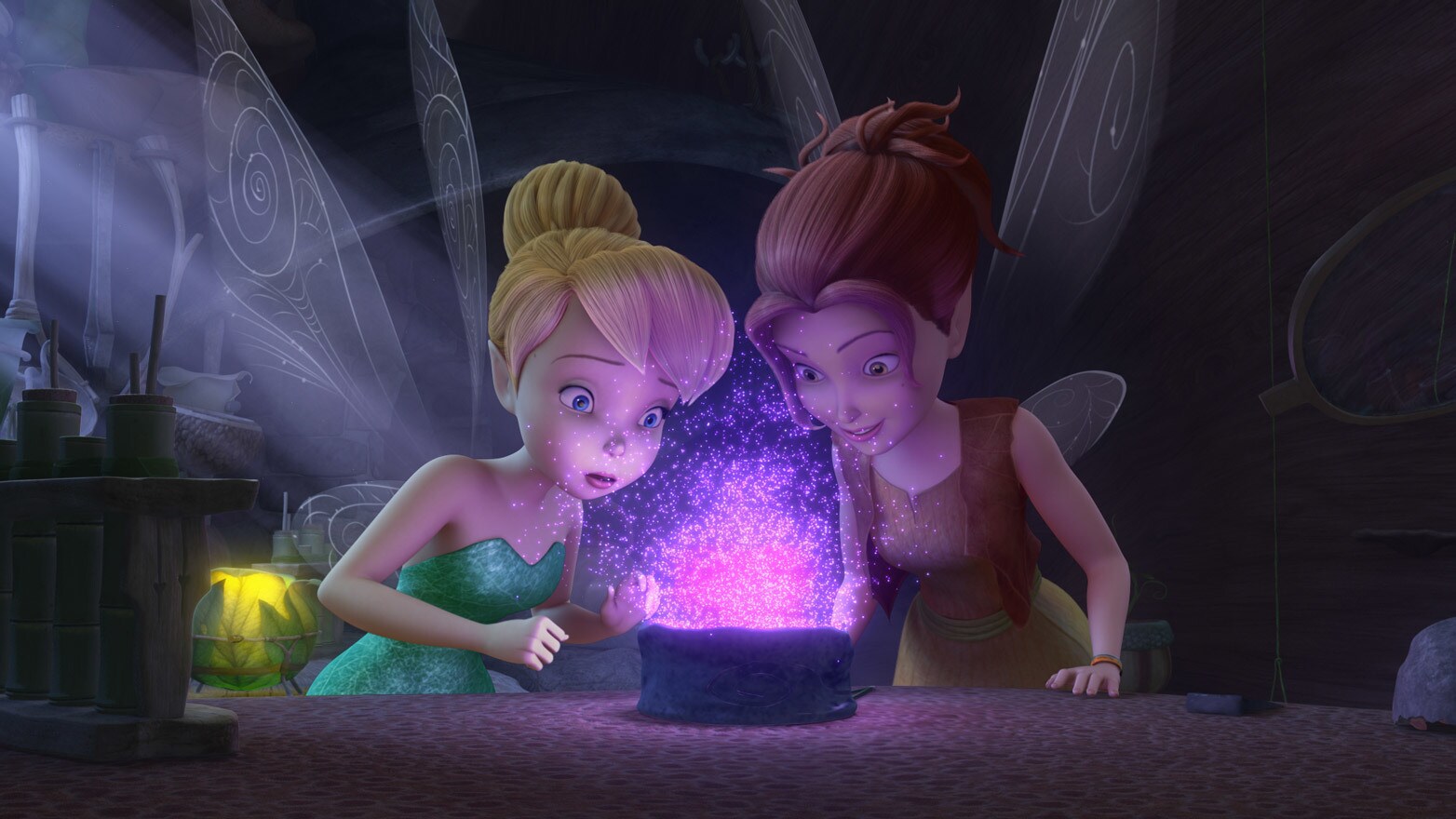 Zarina and Tinker Bell create a new kind of pixie dust