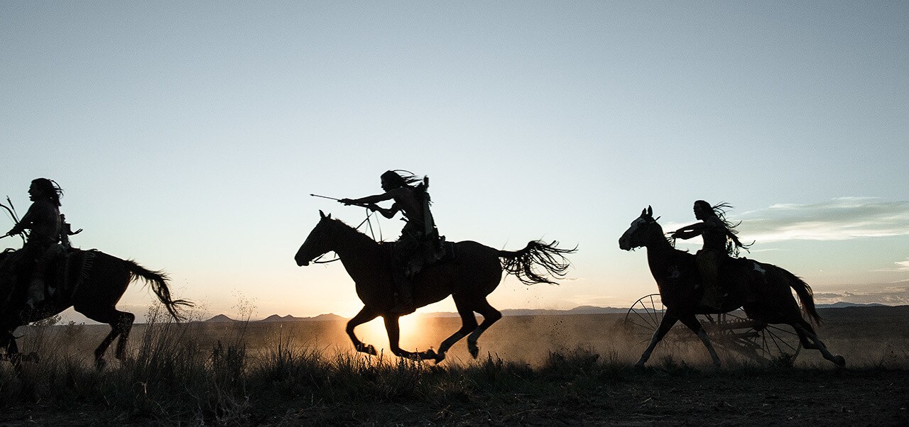 Group of Indians on horseback from the movie "The Lone Ranger"