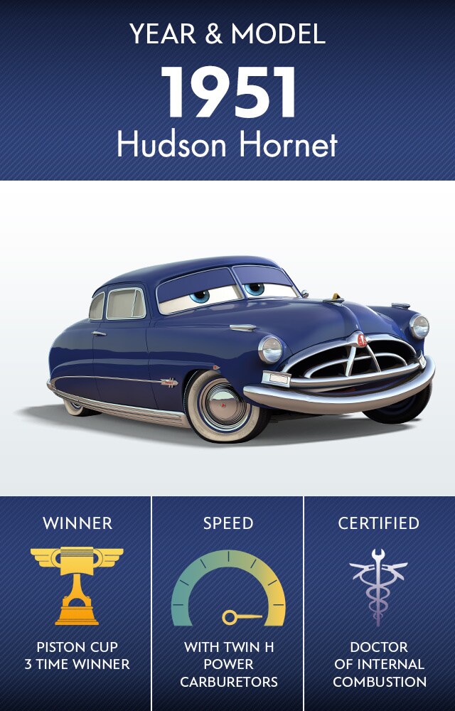 Doc Hudson Characters Disney Cars - roblox hudston car
