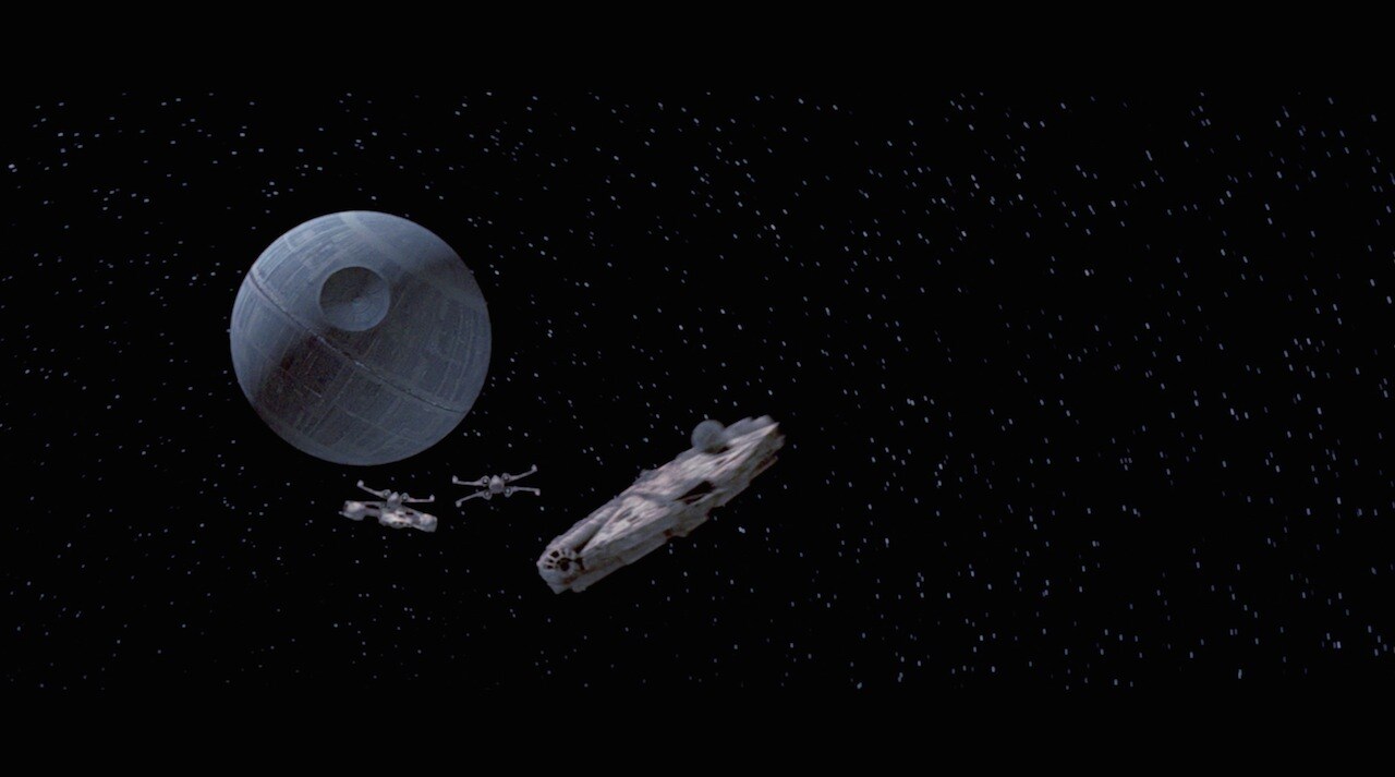 Despite Luke’s pleas, Han took the reward he’d won for freeing Princess Leia and evacuated the re...