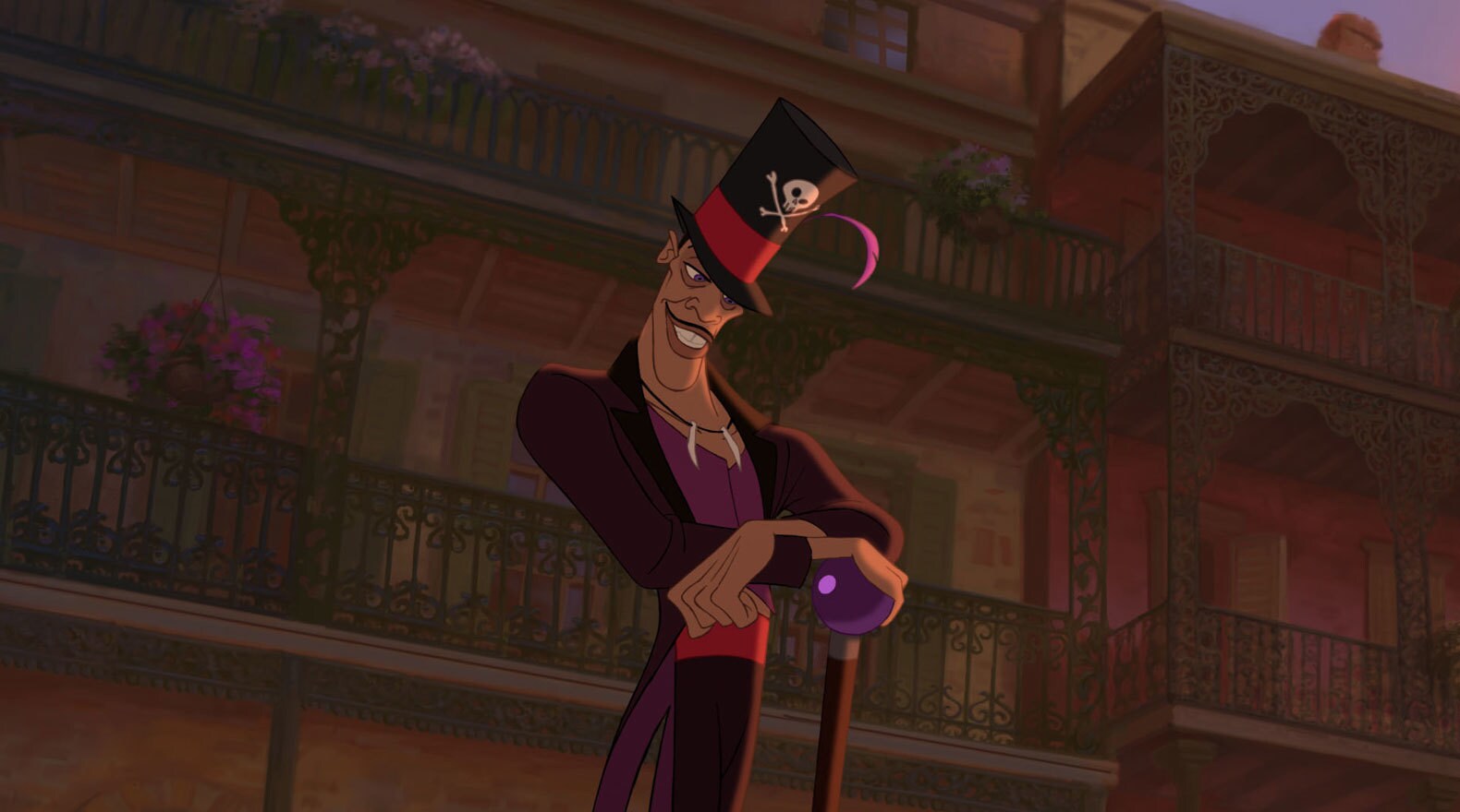 Dr. Facilier voiced by Keith David in the princess and the frog